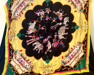 Carleton Varney Circus silk scarf