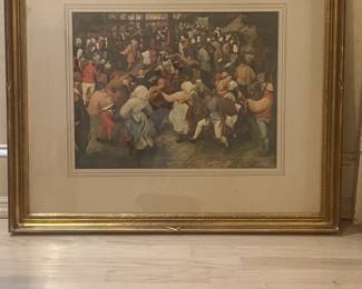 "Wedding Dance" by Peter Bruegel, 35x 30