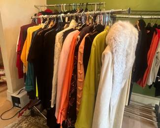 Women's clothing, sizes 12 - 16, many NEW WITH TAGS: St. John Collection/Sport/Evening, Chicos, Sussman's Daytona, Peck & Peck, Chelsea & Violet, Stella McCartney, Impulse California, Juliana Collezione, Startington, Katherine Kelly, Ellen Tracy, Julie Francis, North Face, Preston & York