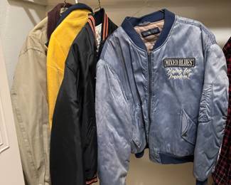 Unisex, Mens & Womens Vintage Jacket Mix - Mixed Blues Bomber Jacket