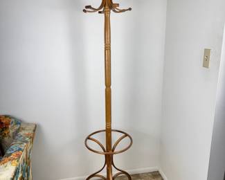 Vintage MCM Bentwood Hall Tree - Rotating Coat Rack