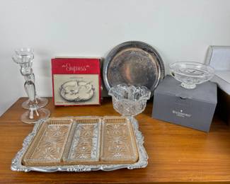 Vintage Silver Plate & Crystal - Waterford - Empress - LE Smith