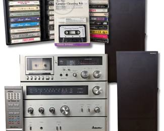 Vintage Quasar CR7611 Stereo System & Quasar 3-Way Speakers 