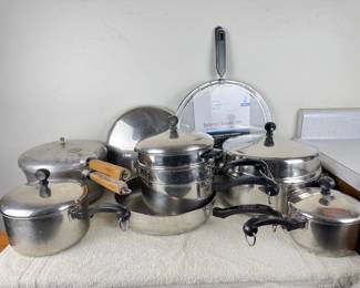 Vintage Presto Pressure Cooker - Farberware Aluminum Clad Stainless Steel Pots & Pans