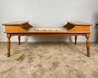 Vintage Solid Wood Colonial Style Coffee Table