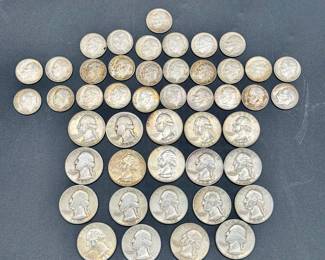 Vintage Coins - 1930s - 1960s Dimes & Quarters