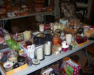 Lots of Candles- many Yankee Candles