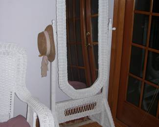 Rattan Mirror