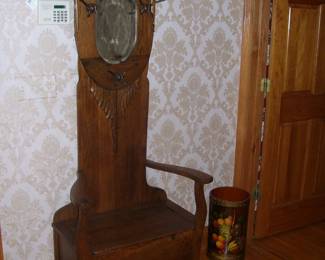 Antique Hall Tree - nice smaller size