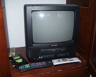 Vintage Sylvania 13" CRT TV & VCR Combo. We have 2 of them.