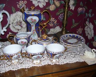 Limoges Chocolate Pot Set - Very Nice