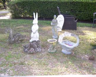 Vintage Concrete Lawn Ornaments
