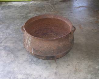 LARGE Antique Cast Iron Cauldron