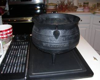 Antique Cast Iron Cauldron from Savannah Georgia