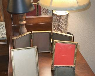 Vintage metal photo frames