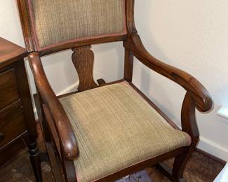 Antique Solid oak rocking chair