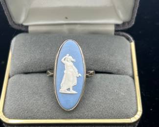Sterling Silver Wedgwood Ring