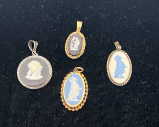 Sterling & Gold-Filled Wedgwood Pendants