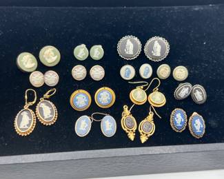 Sterling & Gold-Filled Wedgwood Earrings
