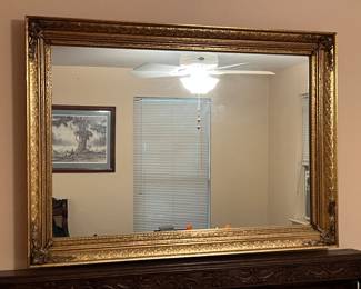 Large Antique Gold Mirror
