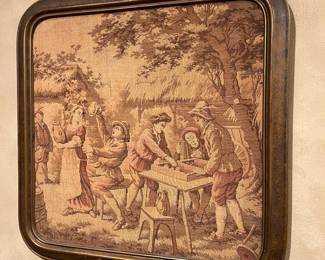 Antique frame with tapestry
