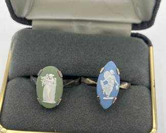 Sterling Silver Wedgwood Rings