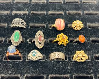 Sterling Silver & Gold Plated Rings