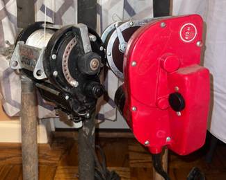 Electric reel motors for deep sea fishing rods