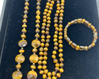 Tiger Eye Necklaces & Bracelet