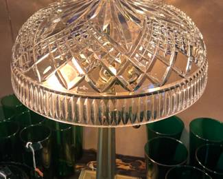 Large Waterford crystal Dome Lamp