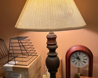 Solid wood lamp