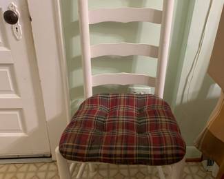 Selling 4 of these nice ladder back chairs.