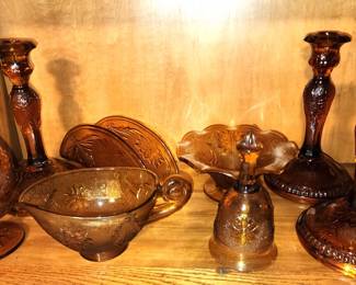 Tiara vintage Glassware and Candlesticks