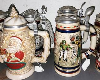 Assorted German Beer Steins
