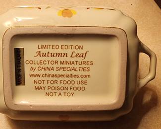 Jewel Tea Autumn Leaf Miniatures Collection