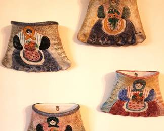 Hand painted Wall Pockets 