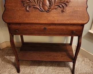 Ornate secretary desk antique