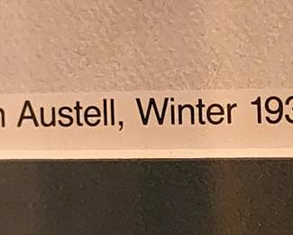 Shirley Gore Painting Downtown Austell Winter 1939 (Painting in Previous Picture)