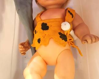 Vintage 1964 Hanna Barbera The Flintstones Bamm-Bamm Doll By IDEAL Toys
