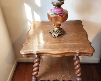 Antique Twist Leg Table