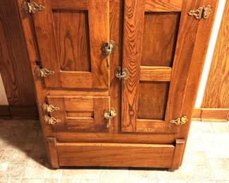 Vintage Oak Ice Box