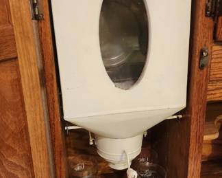 Oak Hoosier Kitchen Cabinet