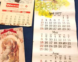 Collection of Vintage Calendars (Some in good condition and some in fair condition)