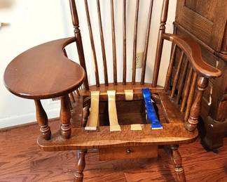 Heywood Wakefield Writing Chair (picture shows straps that are damaged, which can easily be replaced)