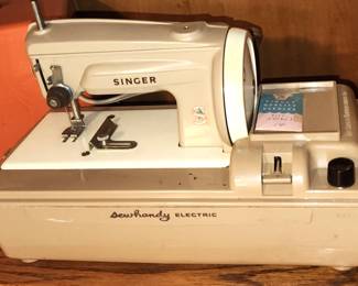 Vintage Singer Sew Handy Electric Sewing Machine Model 50 with Original Box