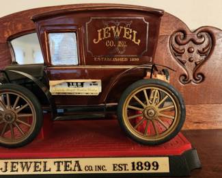 RARE! 1974 Jewel Tea Co. Delivery Wagon / Truck - 75th Anniversary - Jim Beam Decanter