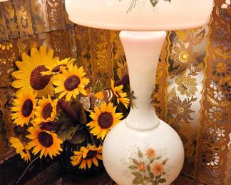 Gone with the Winds Bedside Table Lamp Hand Painted