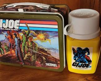 Vintage 1980's G.I. Joe Lunch Box and Thermos