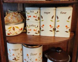 Hall China Jewel tea autumn leaf collection 100's of pieces (some not shown, still in totes).