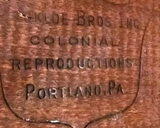 KLOE BROS. INC Colonial Reproductions Portland PA